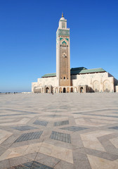 Fototapeta premium The Mosque of Hassan II in Casablanca, Morocco