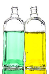 shtof with colored liquid