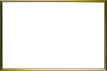 cadre doré rectangulaire