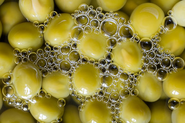 Tinned green peas
