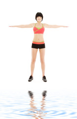 lovely fitness instructor