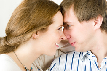 Portrait of pretty couple