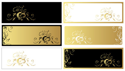 Vintage frame set  for your design