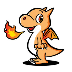 Naklejka premium Baby Dragon