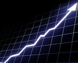 Arrow graph going up