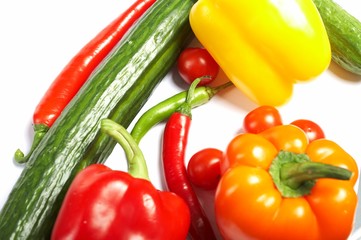 Fresh Vegetables, Fruits and other foodstuffs.