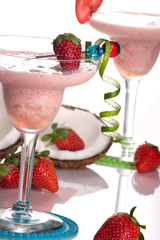 Most popular cocktails series - Strawberry Colada