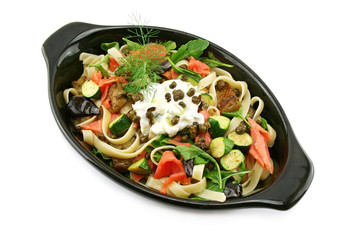 Salmon Fettucini