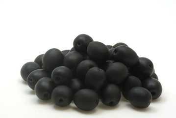 Olives close up isolated on a white background