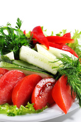 Fresh Vegetables Plate