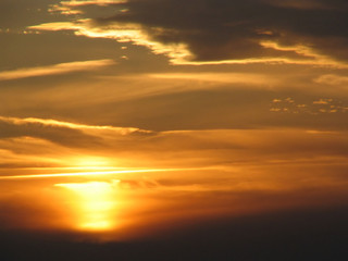 Fototapeta na wymiar Oranga sunset