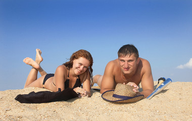 Fototapeta premium sun, sea and sand