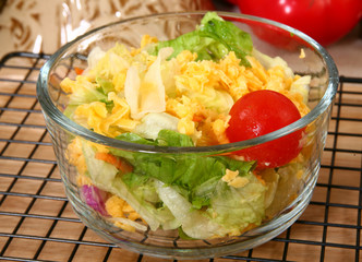 Small Dinner Salad in Bowl