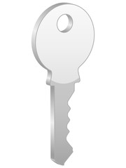 Grey key symbol