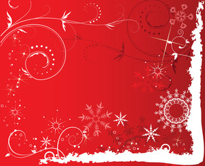 red winter background