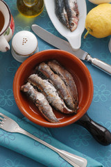Sardoncini al coccio - Secondi di pesce - Emilia Romagna