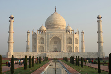 Fototapeta na wymiar Taj Mahal w rano, Agra, Indie