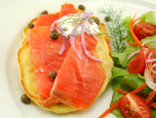 Smoked Trout On Fritters