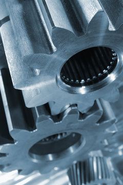 blue titanium gears