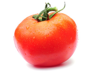 single wet tomato