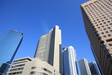 Fototapeta na wymiar high-rise buildings in TOKYO