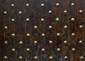 close-up image of ancient doors
