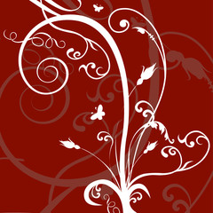 Floral abstract background