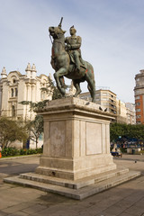 estatua de Franco, retirada 2008, Santander, Spain
