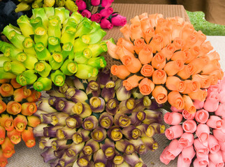 rosas decorativas de madera