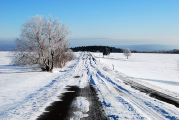 Obraz premium Winter Straße