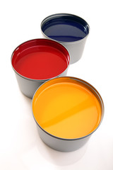 Printing press inks, cyan, magenta, yellow