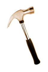 Hammer isolated over white background