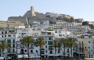 Fototapeta na wymiar Ibiza z Balearów w Hiszpanii