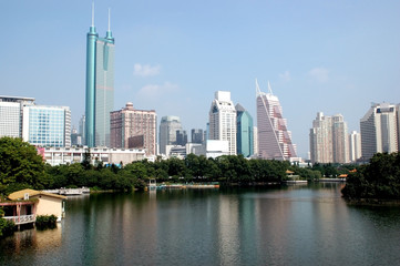Fototapeta na wymiar China, Shenzhen - cityscape