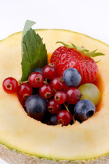 Various fruit in melon