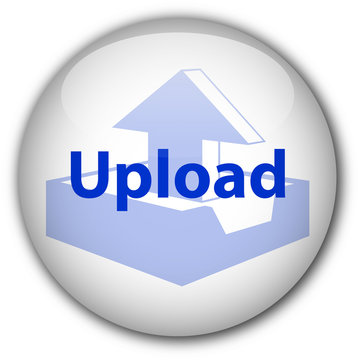 "Upload" button (white/blue)