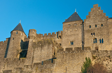 Fototapeta na wymiar Fortyfikacje Carcassonne