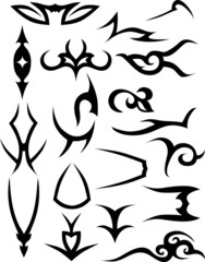 black simple elements