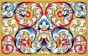 Frarment of drawing orthodoxy pattern