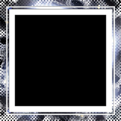 Silver Halftone frame