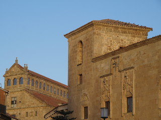 Fototapeta premium Atardecer en invierno en la Universidad Pontificia de Salamanca