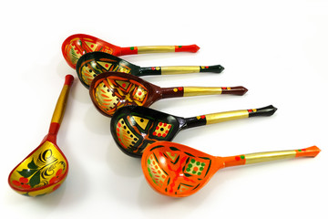 Russian wooden spoons