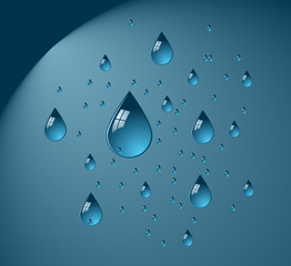 Raindrops .
