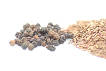 black pepper and caraway seed