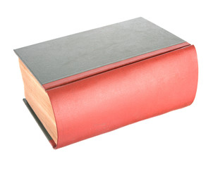 Single old leather bound book