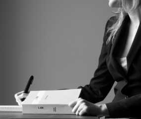 Abstract of Woman at Work