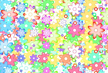 Cute Spring Flowers Abstract