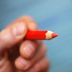 Hand und Stift