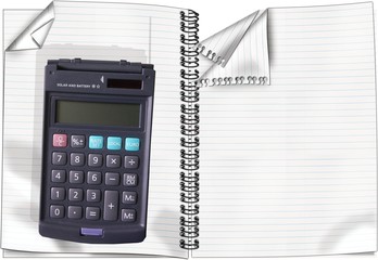 carnet et calculette