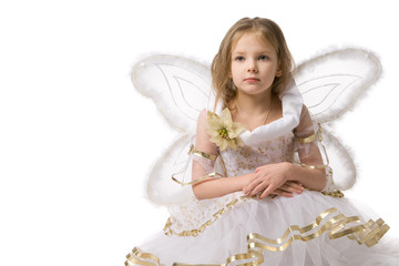 beautiful girl in elf dress